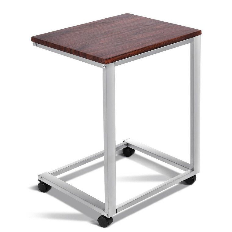 Portable Rolling Stand Sofa Side End Table HW54185