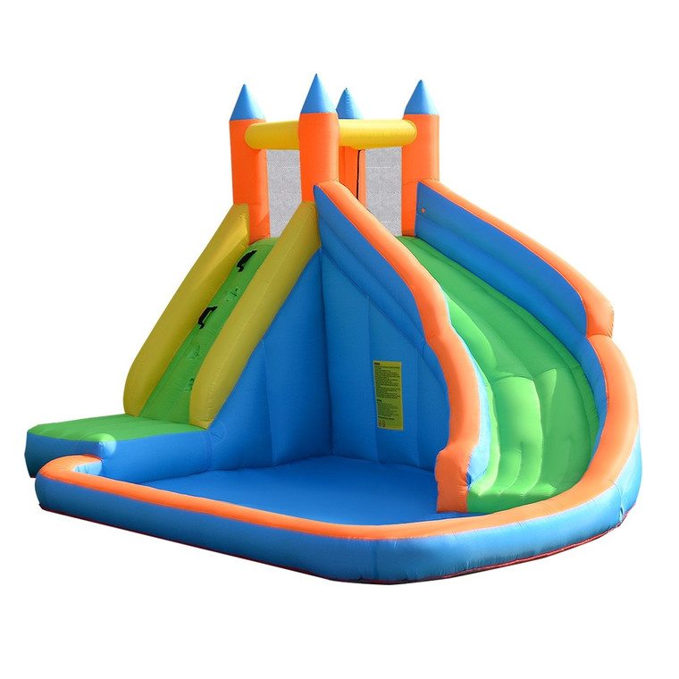 Inflatable Mighty Bounce House Jumper With Water Slide OP3062