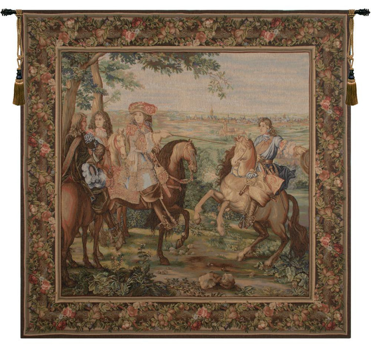 La Prise De Lille Square French Tapestry WW-10131-14065
