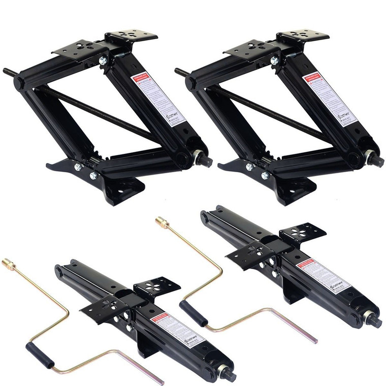 4 Pcs 5000 Lbs Rv Leveling Jacks Trailer With Handle TL31212