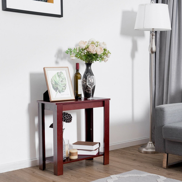 Espresso Wooden Sofa End Table Side Table HW51530