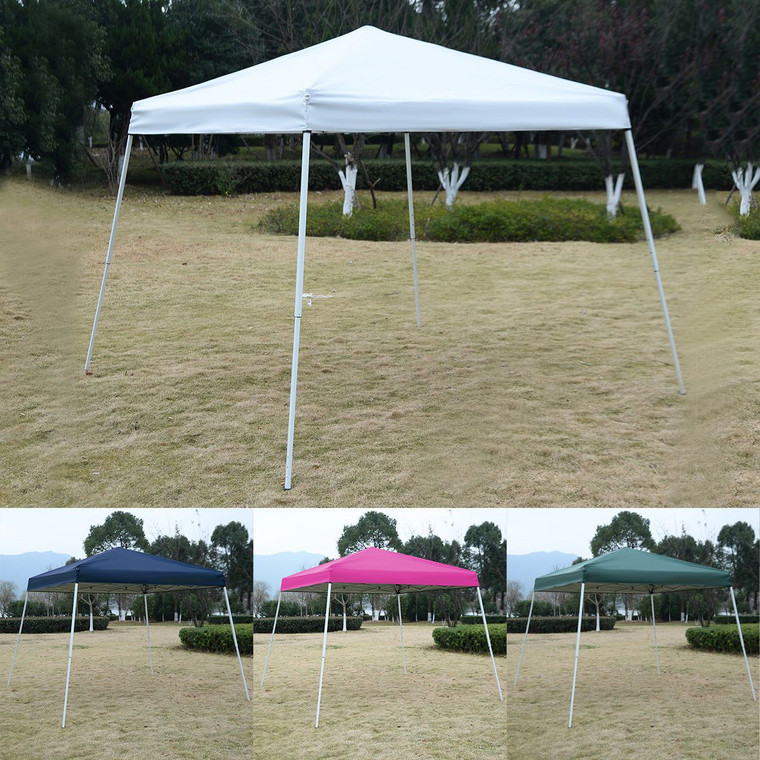 Goplus 10' X 10' Ez Pop Up Wedding Party Canopy Carry Bag-White OP2828WH