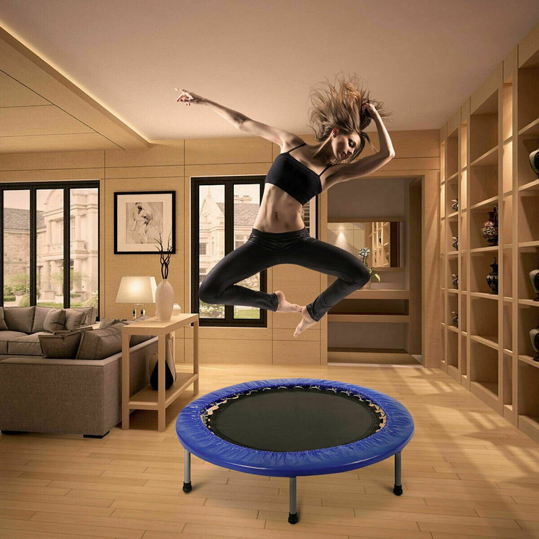 38" Exercise Trampoline With Padding And Springs SP34223