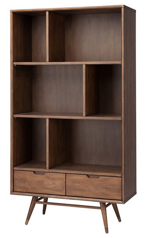 Nuevo Baas Bookcase Shelving - Walnut Hgst119