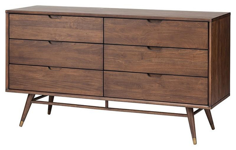 Nuevo Daniel Dresser Cabinet - Walnut Hgst109