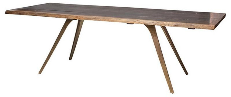 Nuevo Vega Dining Table - Seared Oak/Bronze Hgsr568