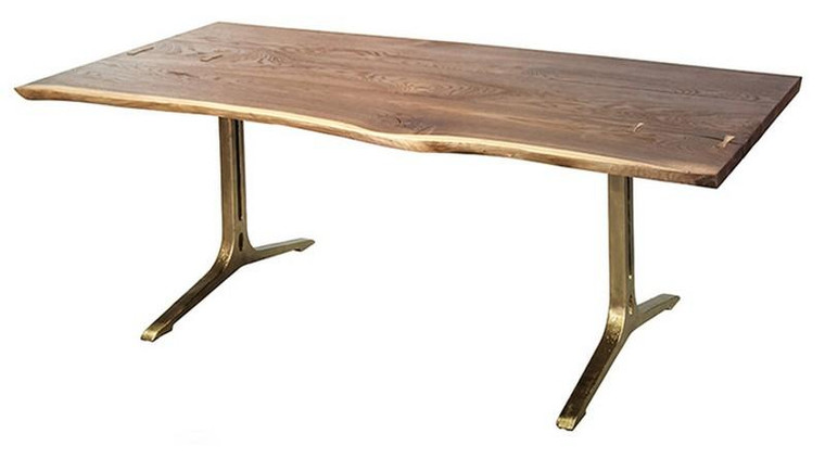 Nuevo Samara Dining Table - Smoked Oak/Bronze Hgsr550