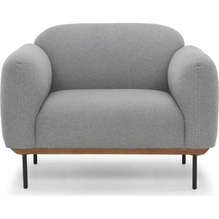 Nuevo Benson Fabric Occasional Chair - Light Grey/Black Hgsc214