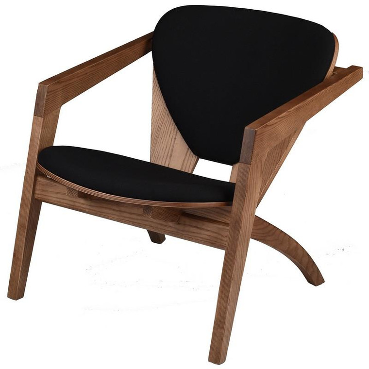 Nuevo Freya Occasional Chair - Black/Walnut Hgem781