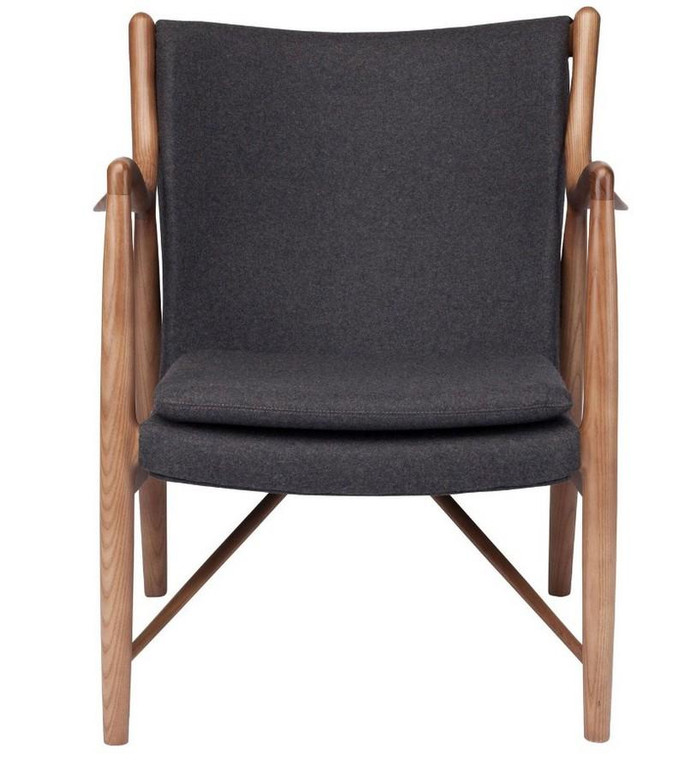 Nuevo Chase Occasional Chair - Grey/Walnut Hgem664