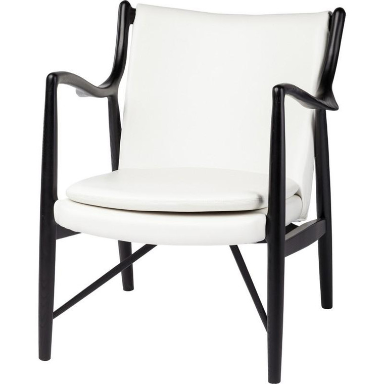 Nuevo Chase Occasional Chair - White/Black Hgem633