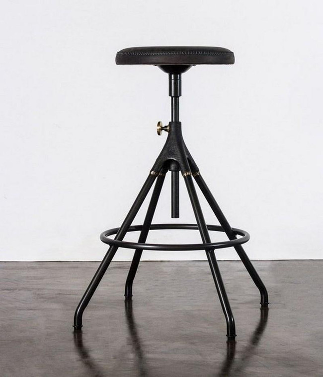 Nuevo Akron Counter Stool - Storm Black Hgda561