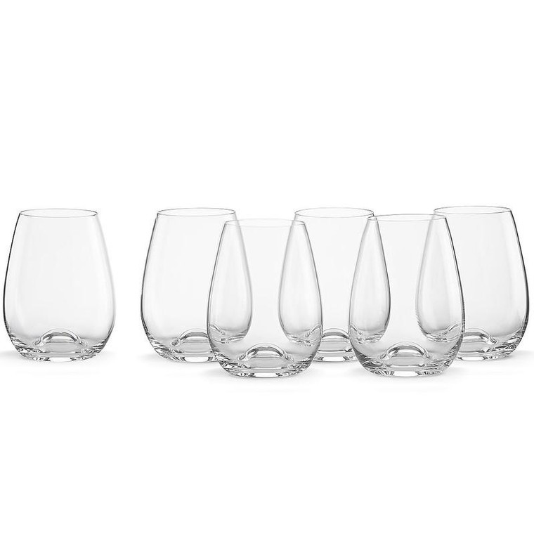 Tuscany Classics 6-Piece Stemless Wine Glass Set 841689 By Lenox