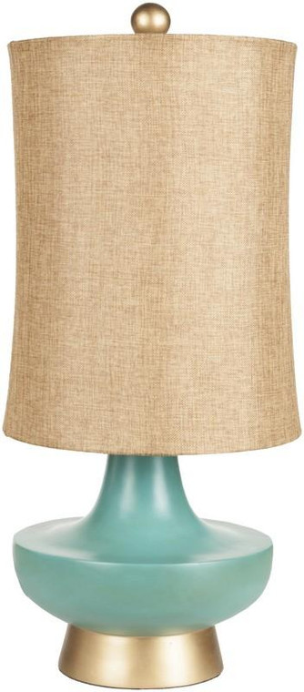 Aged Turquoise Table Lamp LMP-1039