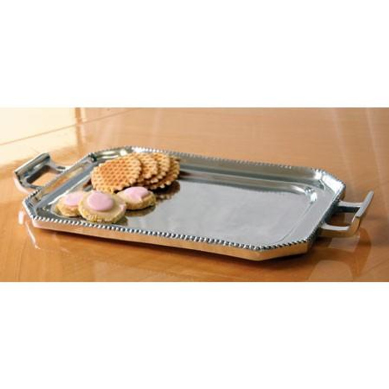Beaded Tray With Handle Large(Pack Of 2) 3757