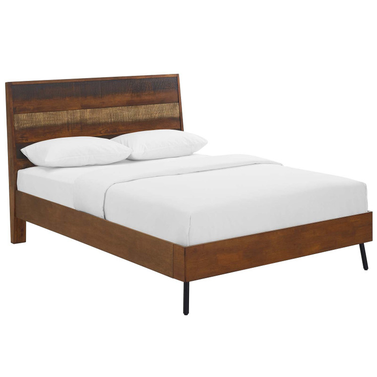 Arwen Queen Rustic Wood Bed MOD 5831 WAL by Modway Furniture
