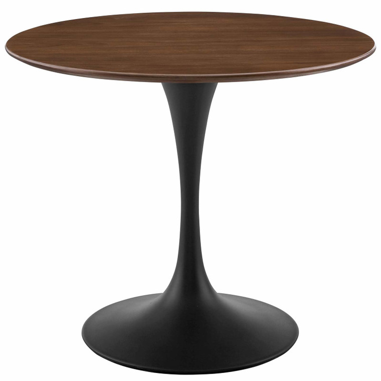 Lippa 36 Round Walnut Dining Table EEI 3519 BLK WAL by Modway Furniture