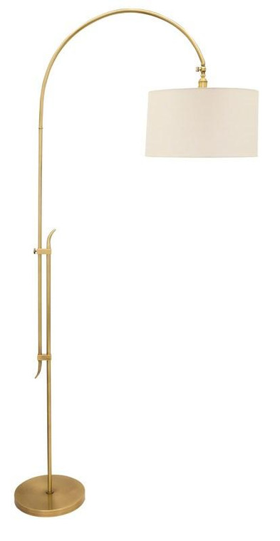 84" Windsor Adjustable Floor Lamp In Antique Brass W401-Ab