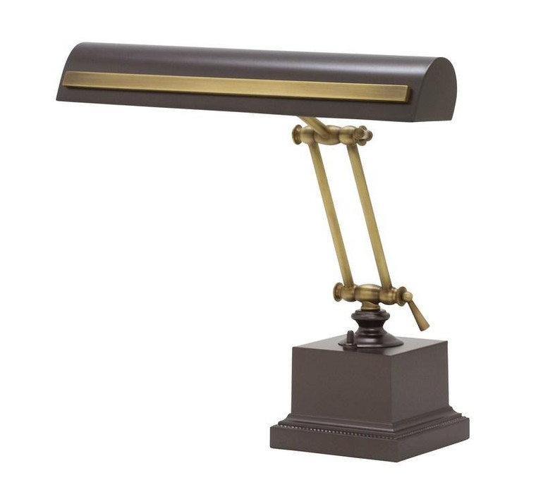 14" Piano Desk Lamp With Strap Motif Ps14-202-Mb/Ab