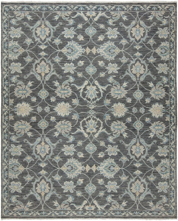 Harounian Aria Ar-10 Charcoal 10' X 14' Hand Knotted Wool Rug 11392