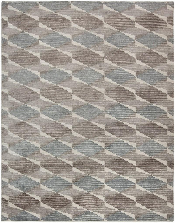 Harounian Rockwell Roc-1209 Silver 9' X 12' Hand Knotted Wool & Viscose Rug 11176