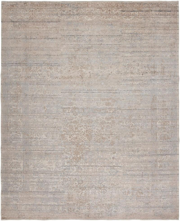 Harounian Celest Cl-10 Ivory - Gold 9' X 12' Hand Knotted Wool & Viscose Rug 10728