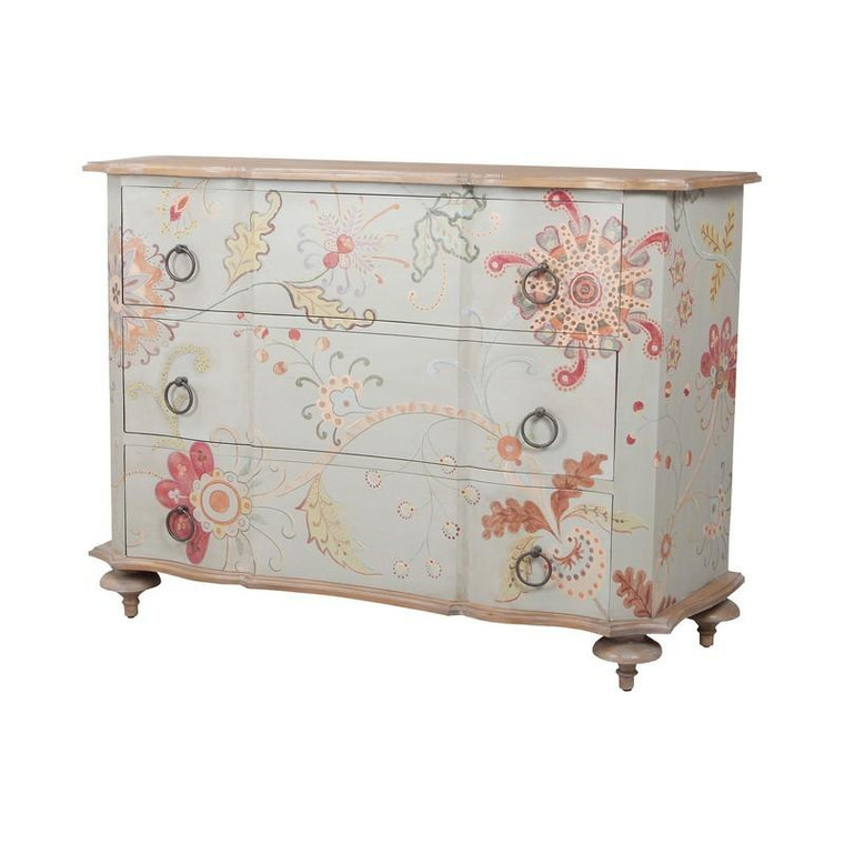 Manor Duchess Chest In Manor Griege With Pastel Floral Art 6415524