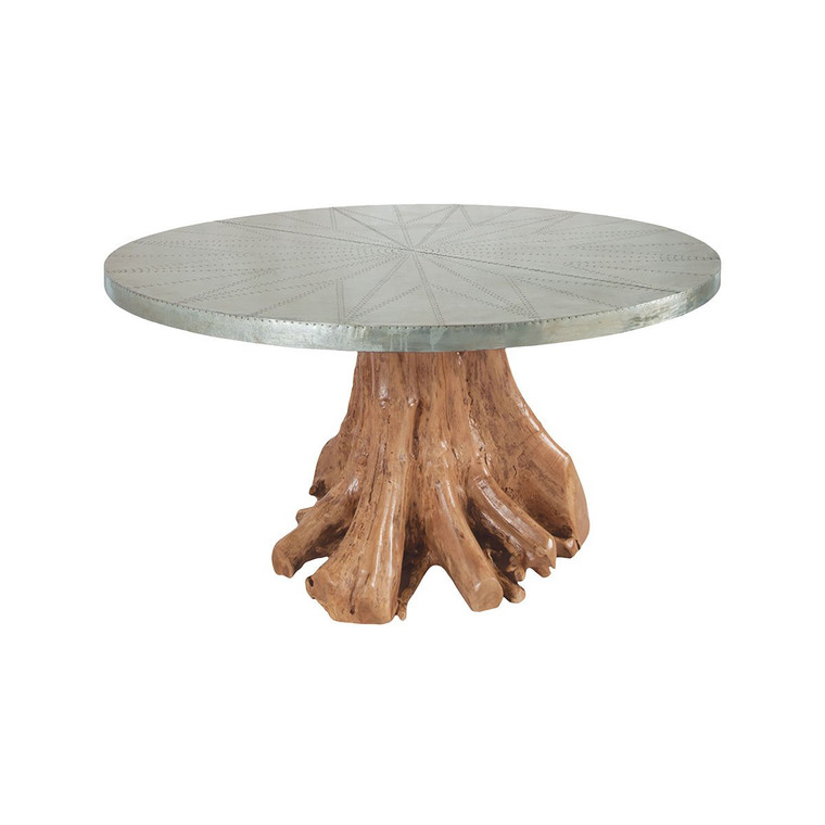 Guild Master Teak Root Dining Table In Euro Teak Oil 6117001Et