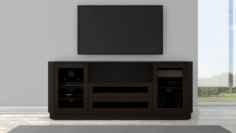 78" Transitional Tv Console In A Wenge Finish Ft78Cl By Furnitech