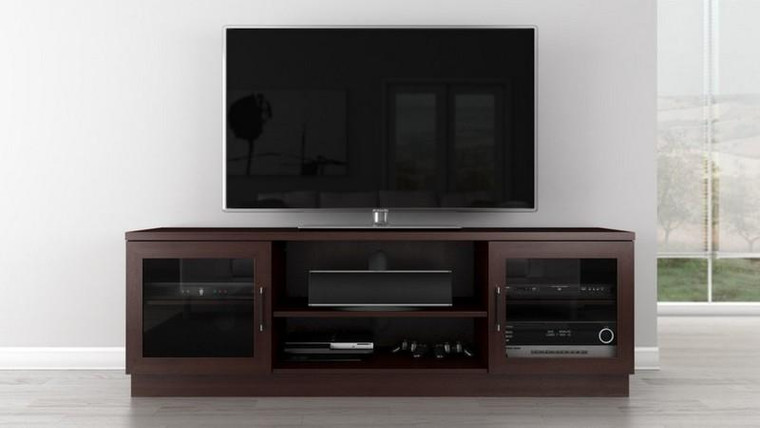 70" Contemporary Tv Stand Media Console For Flat Screen And Audio