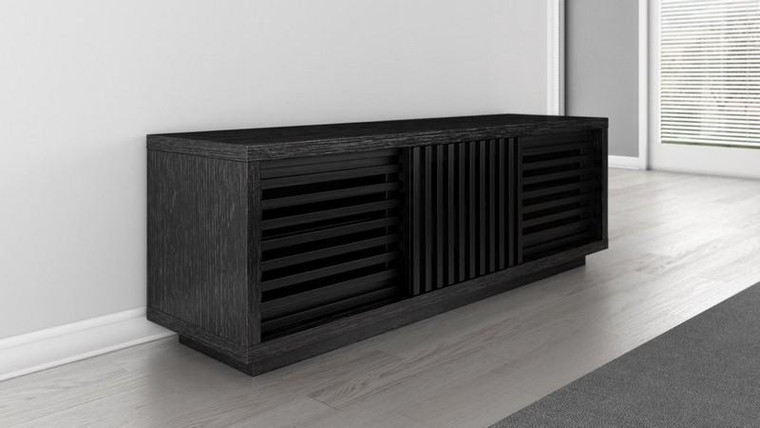 64" Contemporary Rustic Tv Stand Media Console For Flat Screen