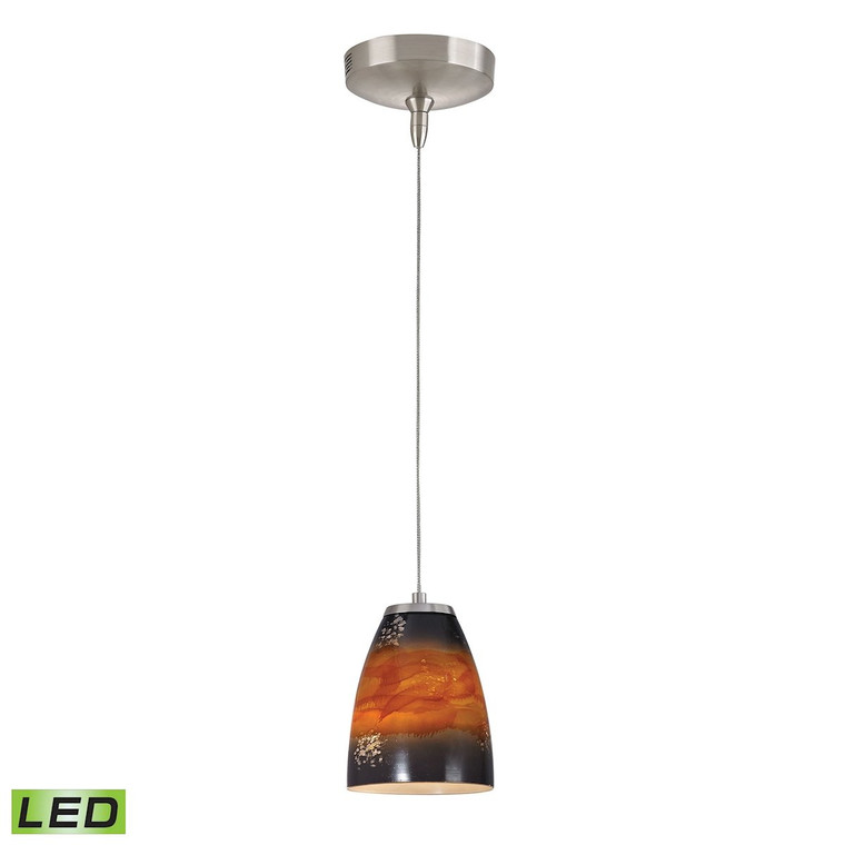 Low Voltage Collection 1 Light Mini Pendant In Brushed Nickel Pf1000/1-Led-Bn-Us