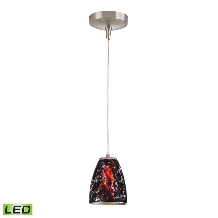Low Voltage Collection 1 Light Mini Pendant In Brushed Nickel Pf1000/1-Led-Bn-Sl