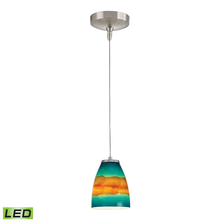 Low Voltage Collection 1 Light Mini Pendant In Brushed Nickel Pf1000/1-Led-Bn-As