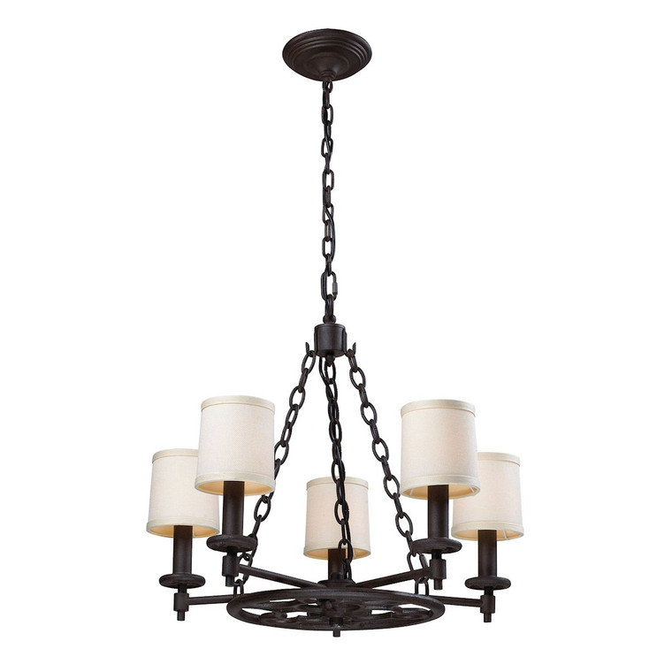 Ironton 5-Light Chandelier In Vintage Rust 66198-5