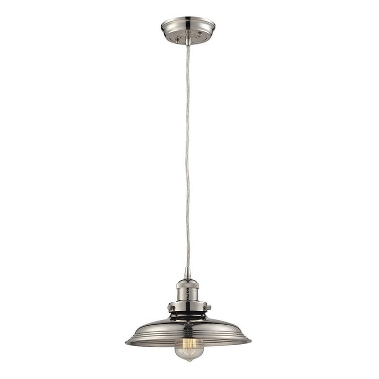 Newberry Collection 1 Light Mini Pendant In Polished Nickel 55011/1