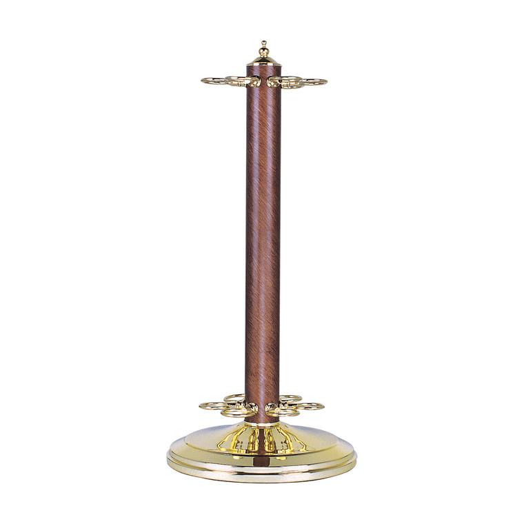 Casual Traditions Cue Stand Pol Brass/Green Finish 169-Pbw