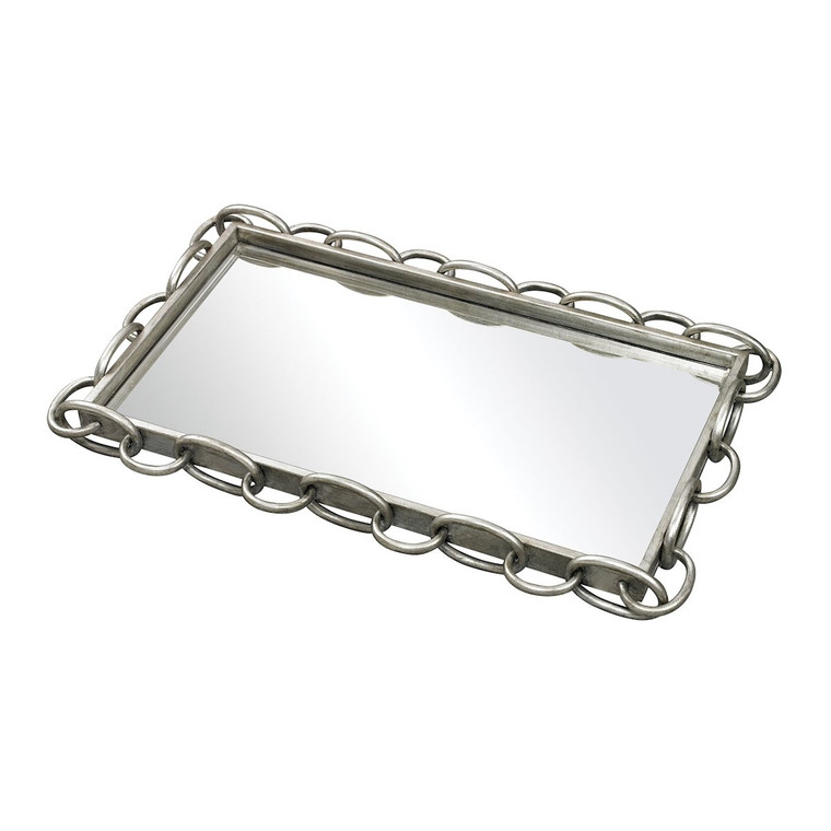 Dimond Home Chain Edged Mirrored Tray 114-45