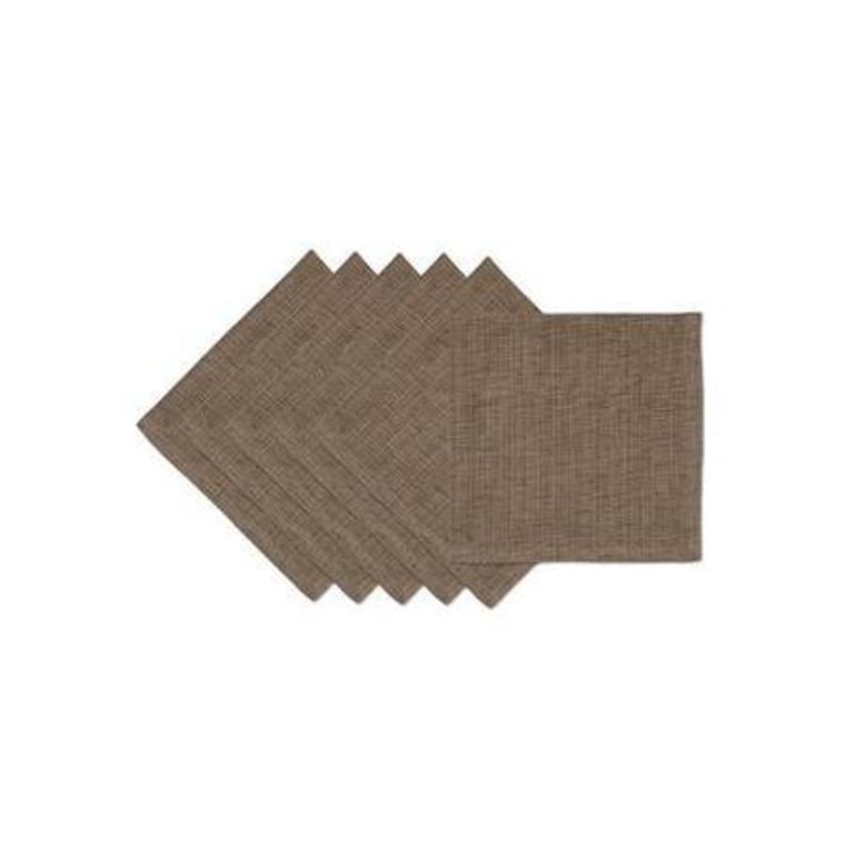 Design Imports Walnut Tonal Napkin Set Of 6 Cos33589 (Pack Of 8) COS33589