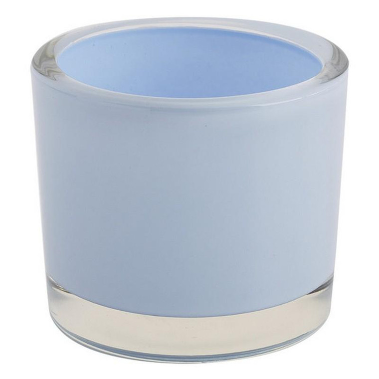 Baby Blue Glass Candle Holder (Pack Of 29) 28626