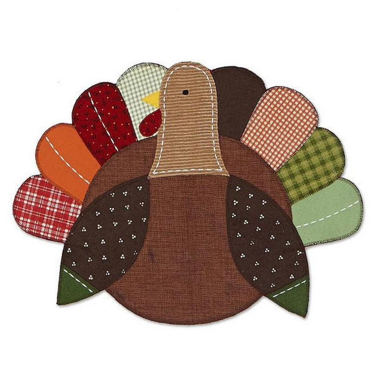 Turkey Embellished Placemat (Pack Of 23) 27220