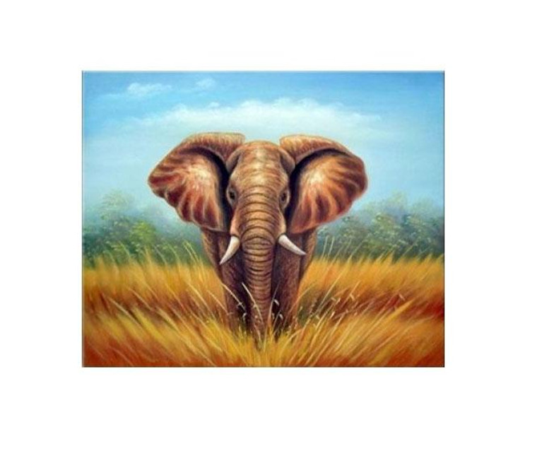 African Elephant Canvas Wall Art WW-4687-6601