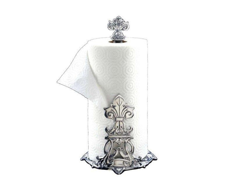 Arthur Court Fleur-De-Lis Paper Towel Holder 550216