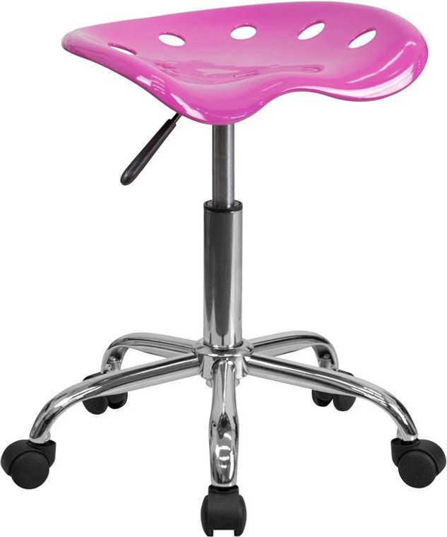 Vibrant Candy Heart Tractor Seat & Chrome Stool LF-214A-CANDYHEART-GG
