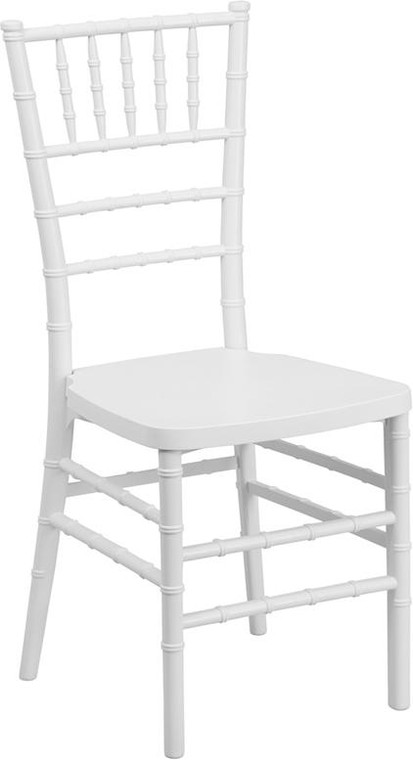 Flash Furniture Flash Elegance White Resin Chiavari Chair LE-WHITE-GG