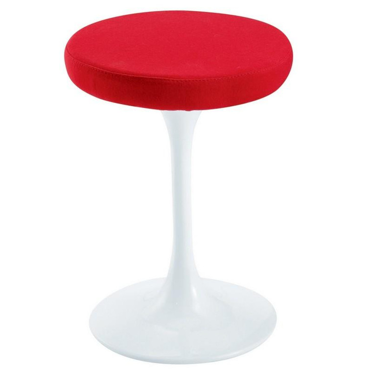 25" Tulip Lippa Stool Chair - Red FMI9252 by Fine Mod Imports