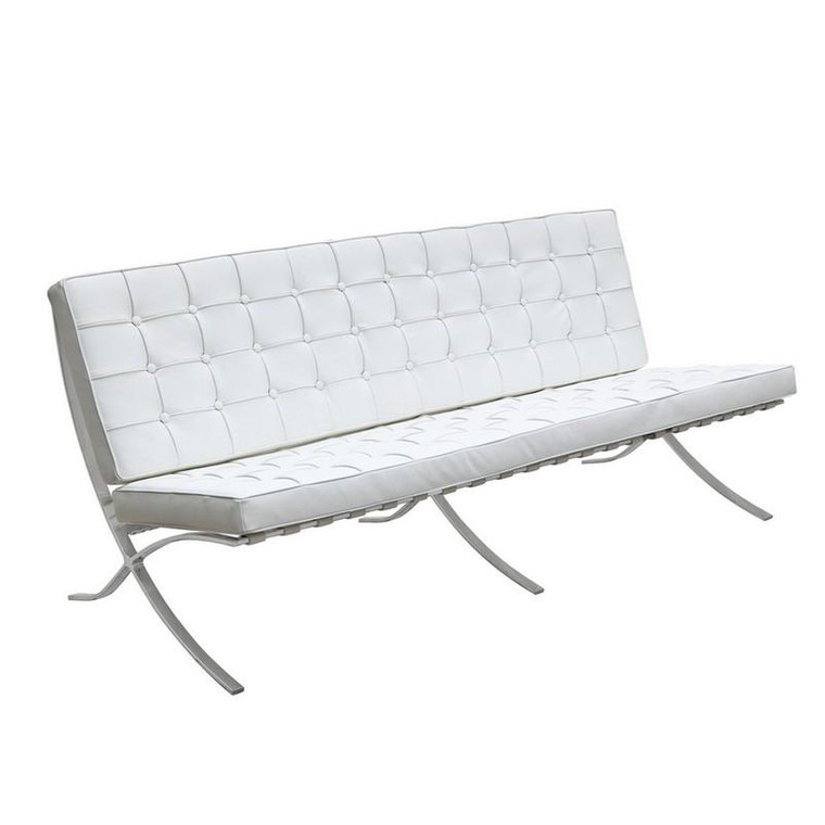 Pavilion Barcelona Sofa - White FMI4001P by Fine Mod Imports