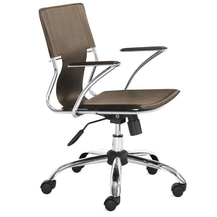 Brown Elegant Office Chair FMI2213 by Fine Mod Imports