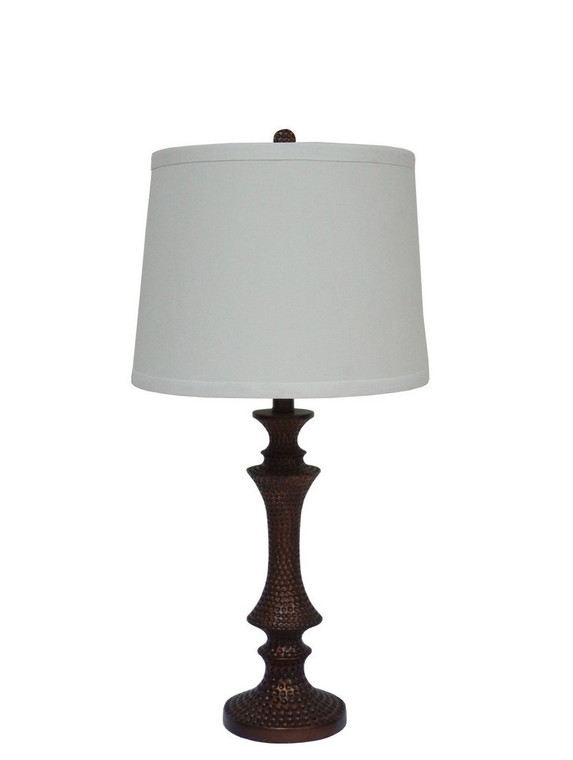 6161 Fangio 28 Inch Resin Table Lamp With Antique Gold Finish