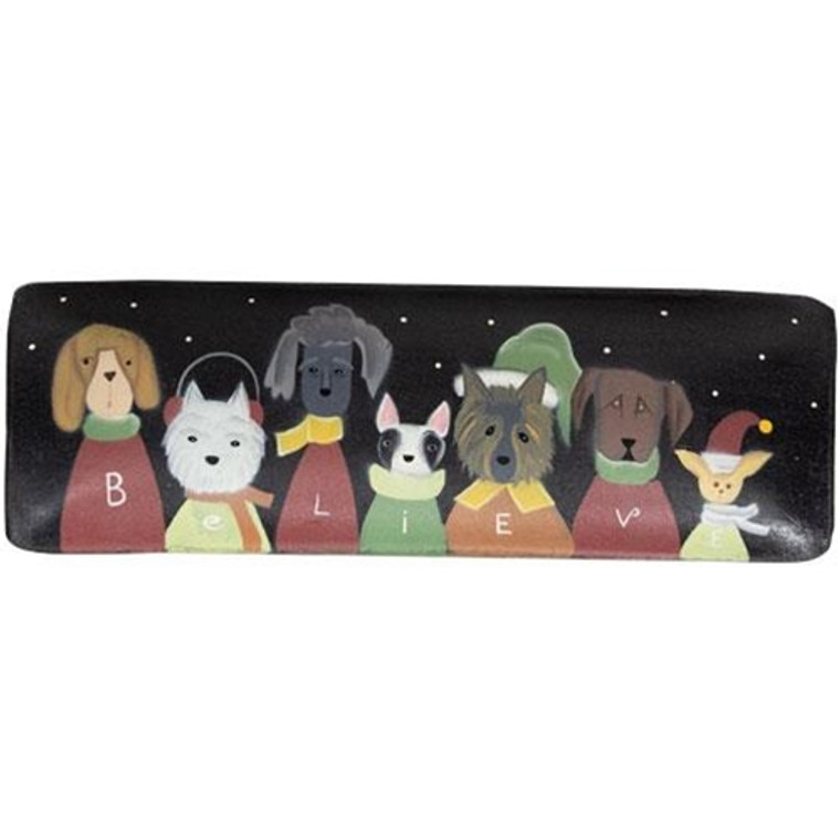 *Believe Doggie Tray G35078 By CWI Gifts